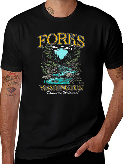 Forks Washington Vampires Welcome T-Shirt