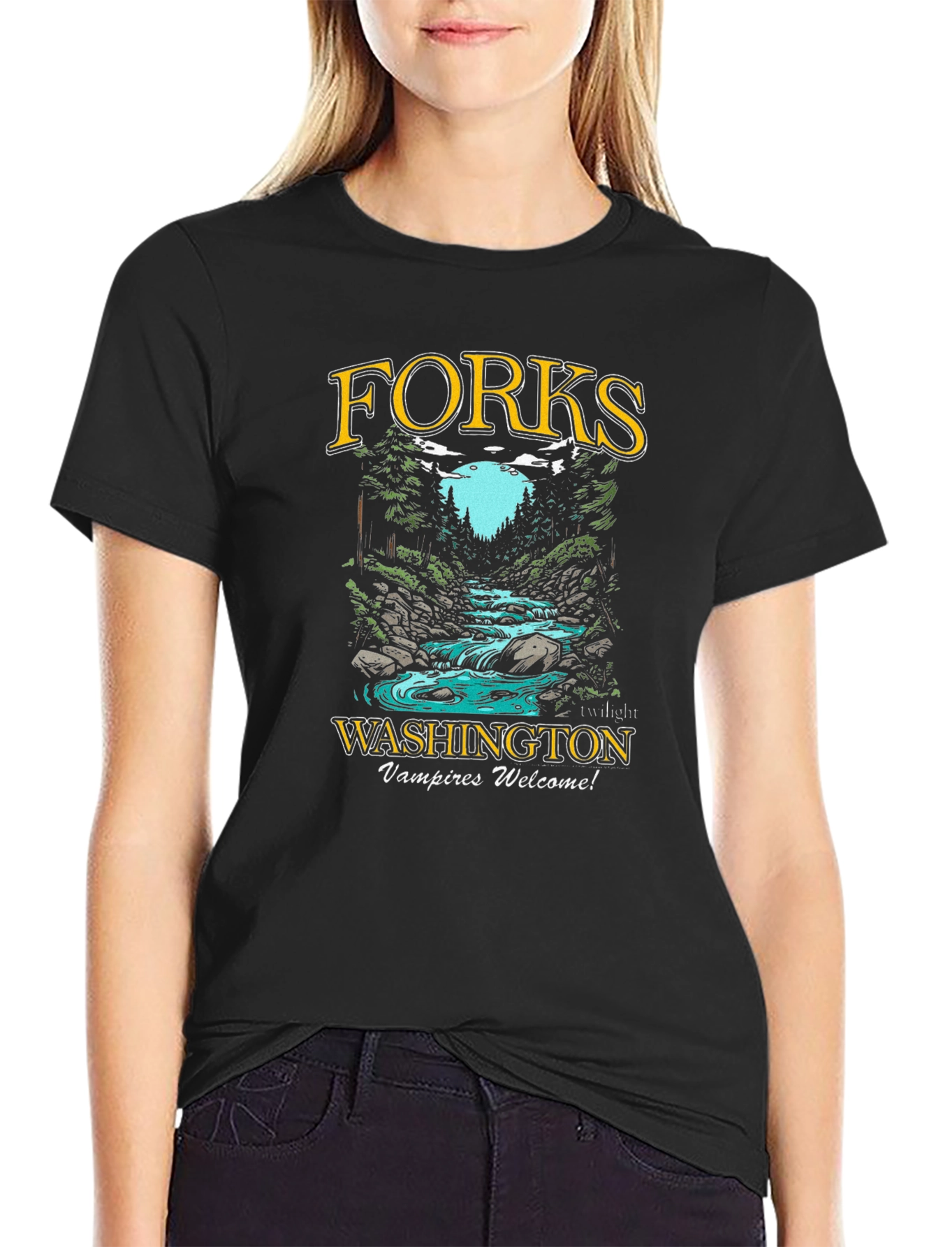 Forks Washington Vampires Welcome T-Shirt