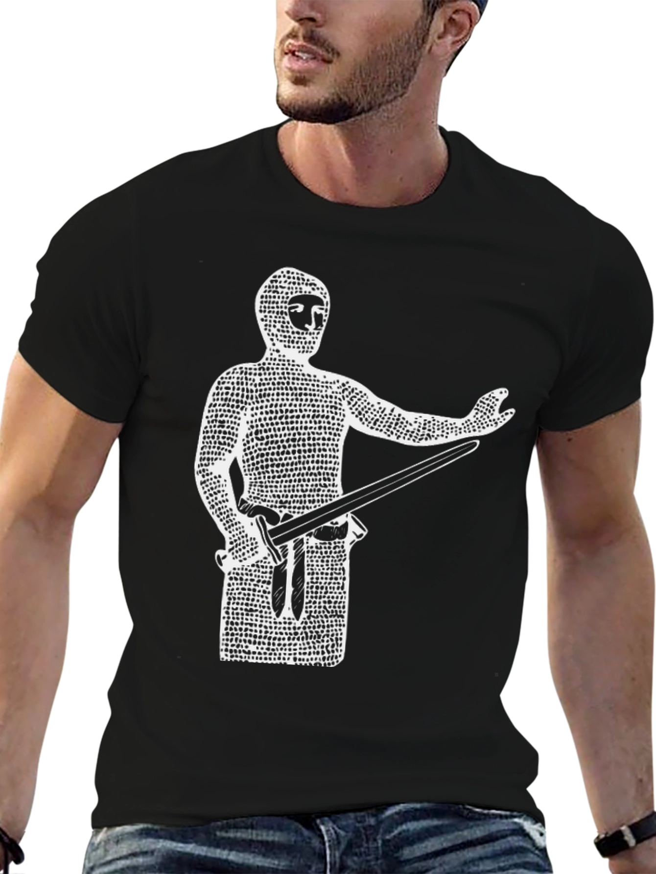 Medieval Knight T-Shirt - Black