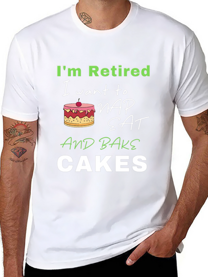 Retired Baker Humor T-Shirt
