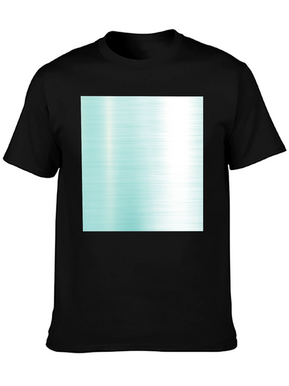Modern Graphic Tee - Abstract Aqua Design