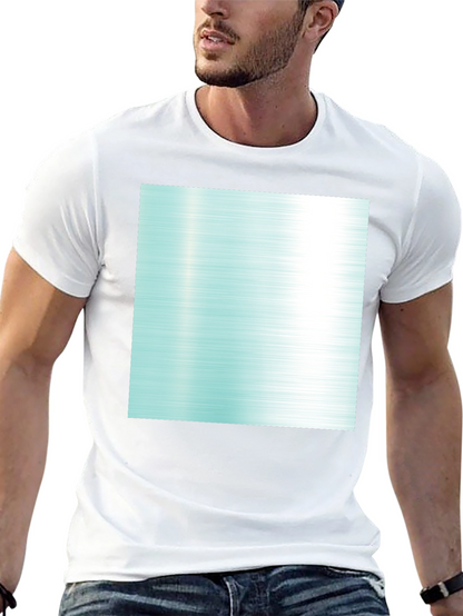 Modern Graphic Tee - Abstract Aqua Design