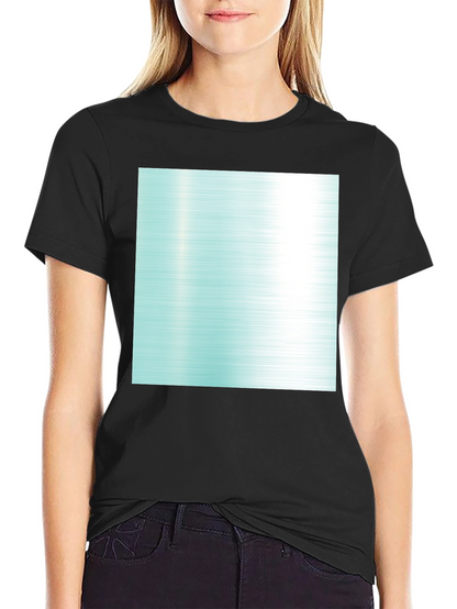 Modern Graphic Tee - Abstract Aqua Design