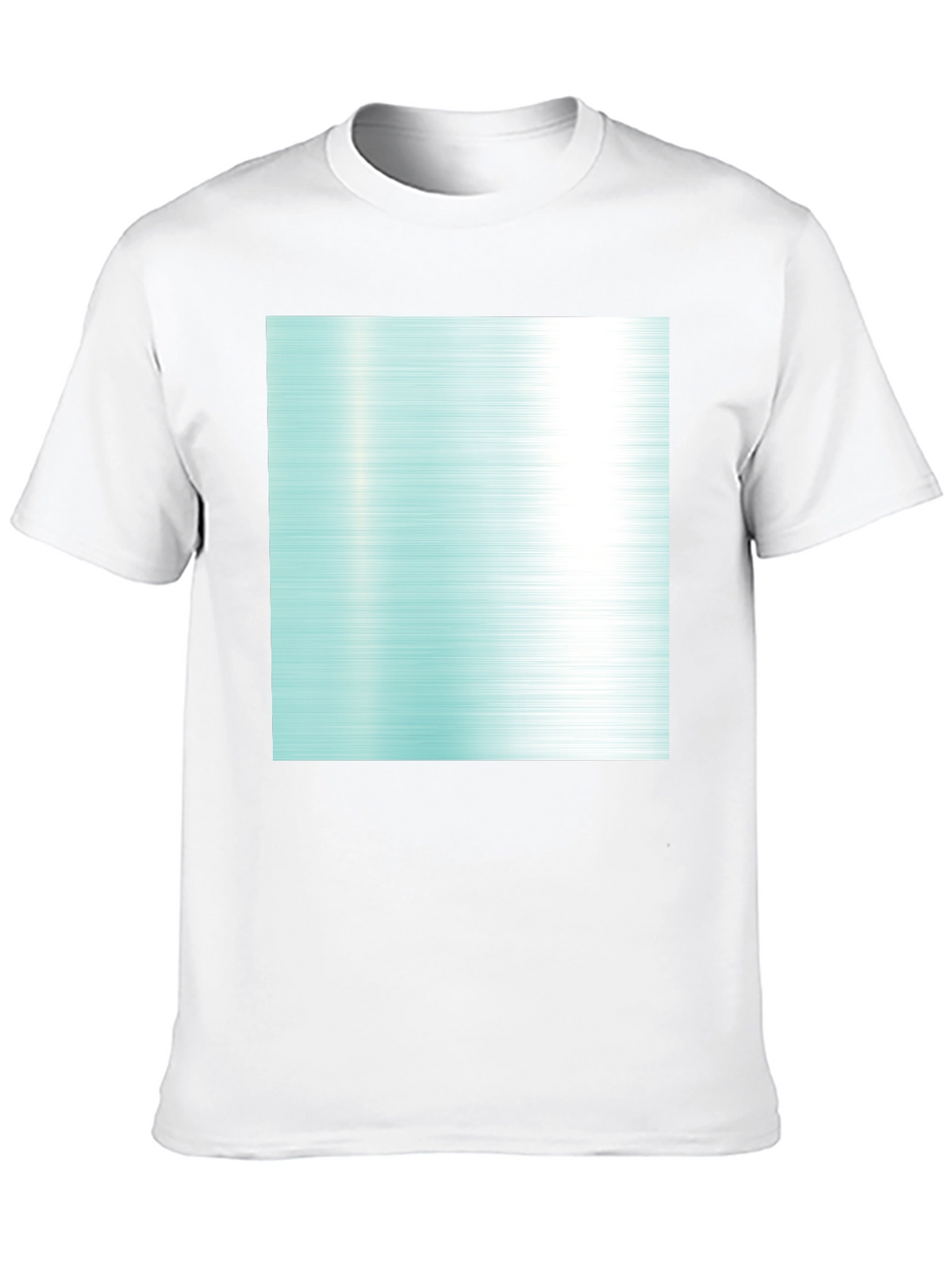 Modern Graphic Tee - Abstract Aqua Design