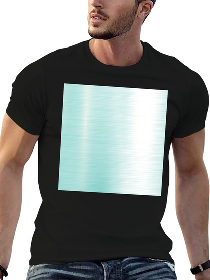 Modern Graphic Tee - Abstract Aqua Design