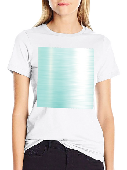 Modern Graphic Tee - Abstract Aqua Design