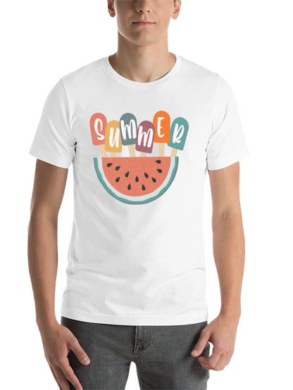 Summer Watermelon Popsicle Graphic T-Shirt