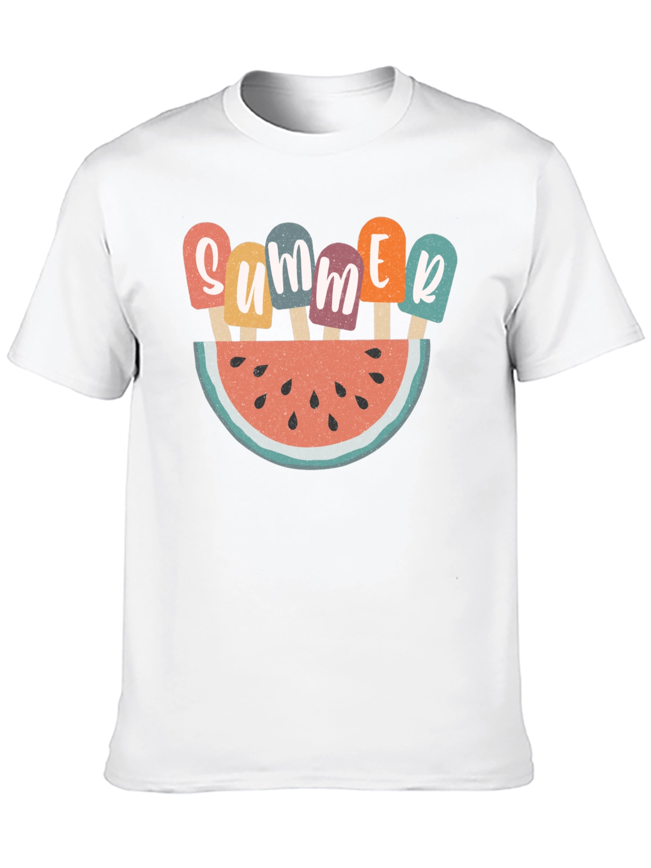 Summer Watermelon Popsicle Graphic T-Shirt
