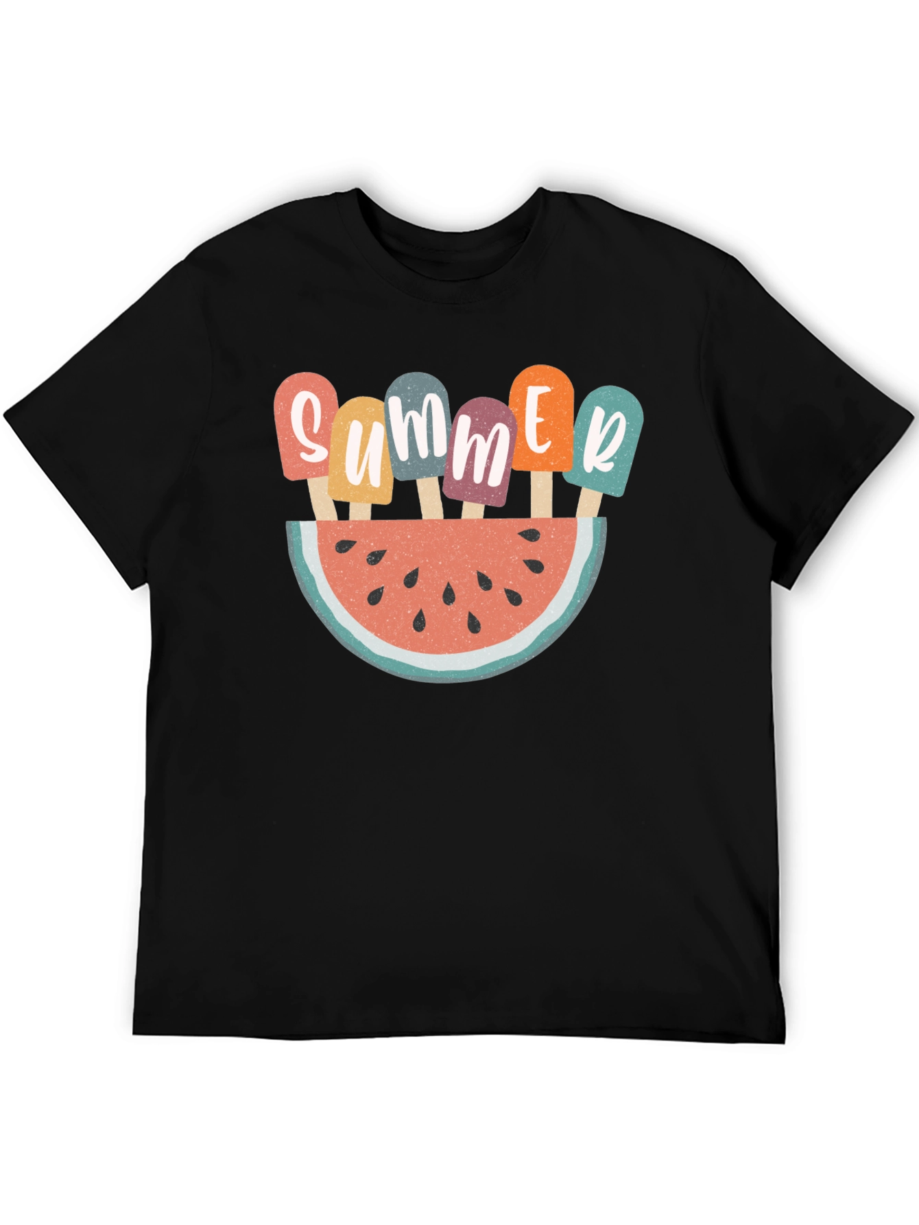 Summer Watermelon Popsicle Graphic T-Shirt