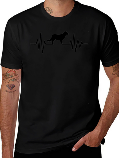 Dog Heartbeat Graphic T-Shirt
