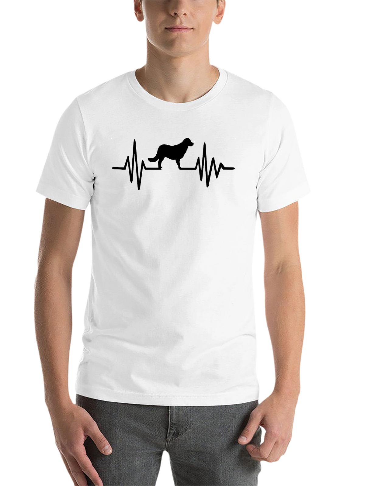Dog Heartbeat Graphic T-Shirt
