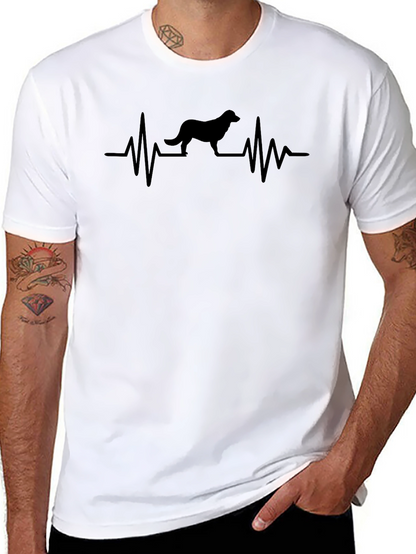 Dog Heartbeat Graphic T-Shirt