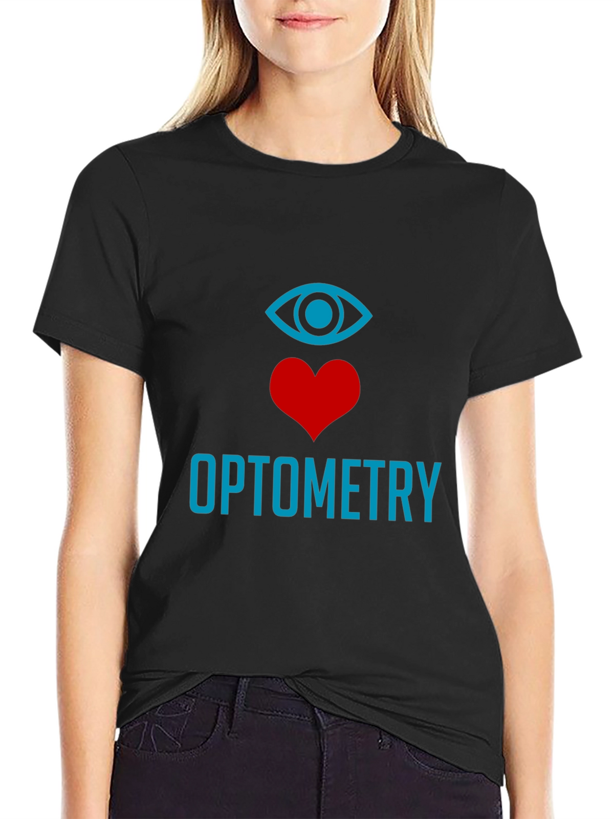 Optometry Eye Heart T-Shirt - Stylish Graphic Tee