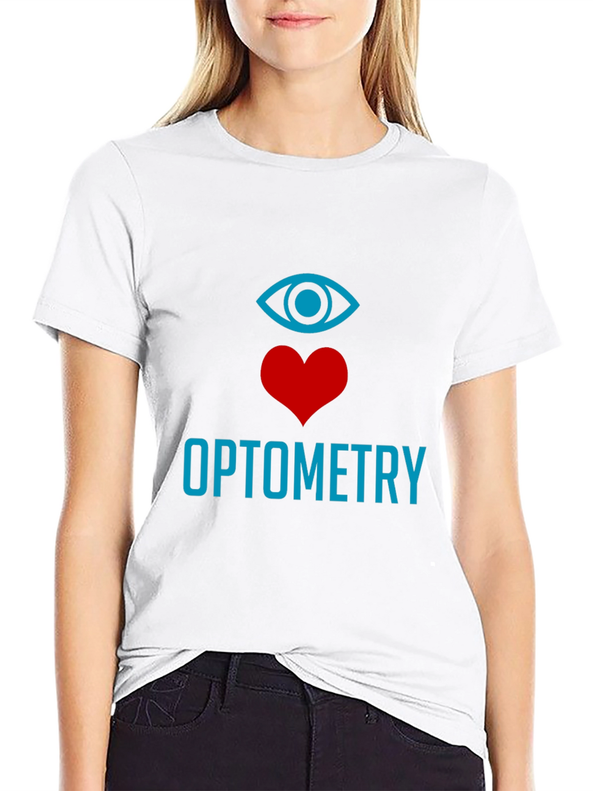 Optometry Eye Heart T-Shirt - Stylish Graphic Tee