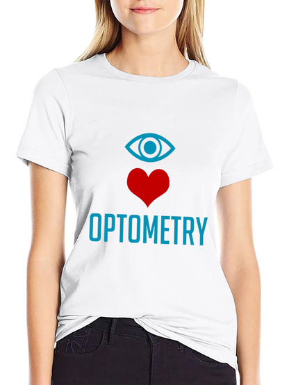 Optometry Eye Heart T-Shirt - Stylish Graphic Tee