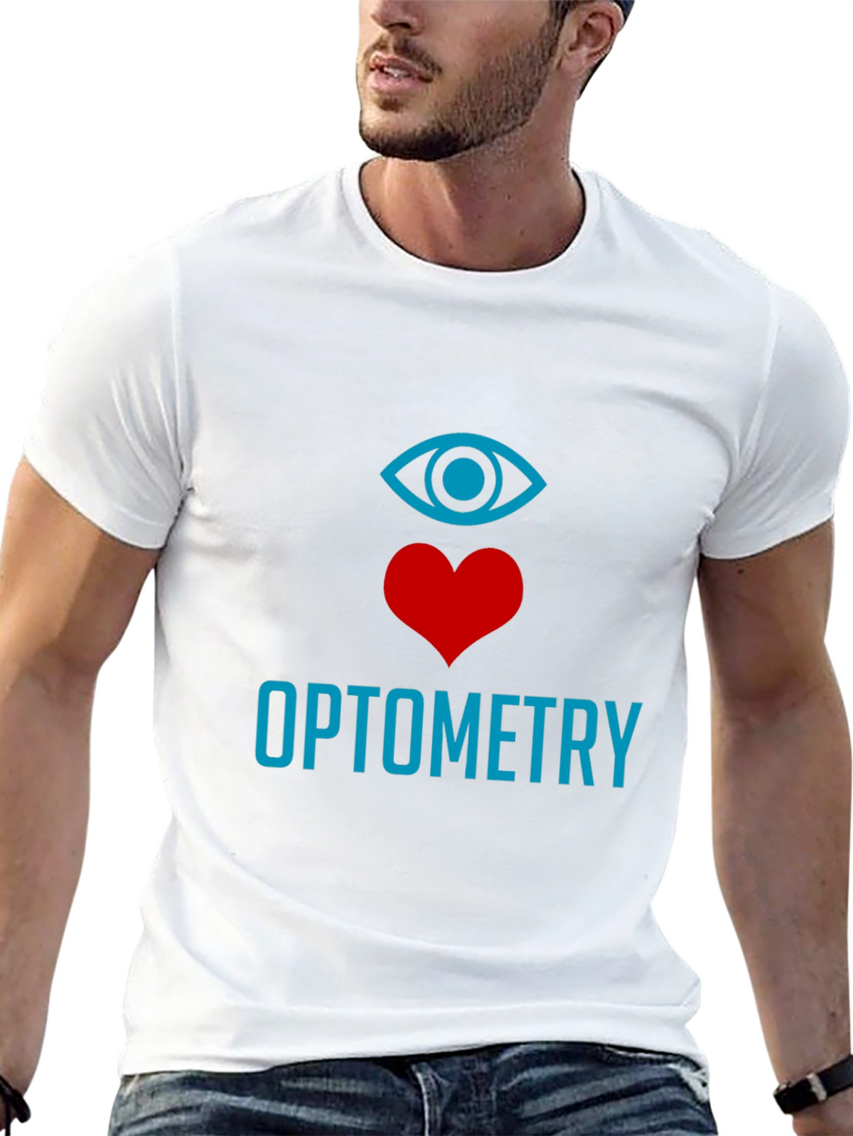 Optometry Eye Heart T-Shirt - Stylish Graphic Tee