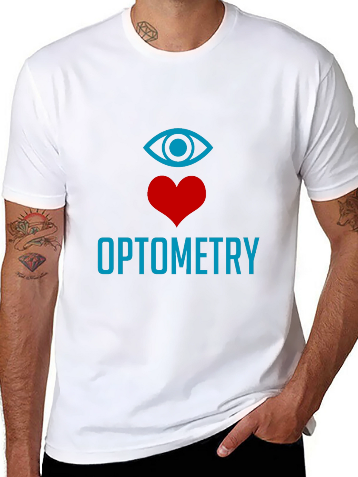 Optometry Eye Heart T-Shirt - Stylish Graphic Tee