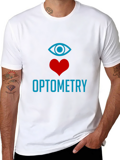 Optometry Eye Heart T-Shirt - Stylish Graphic Tee