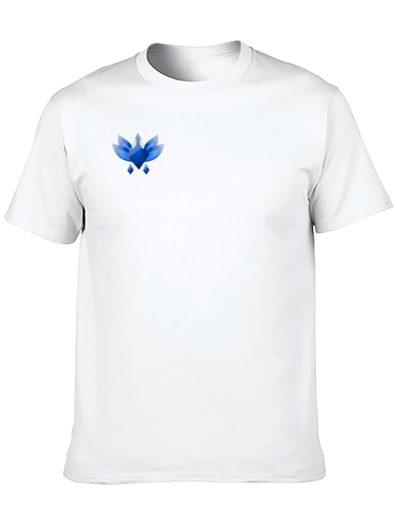 Mens Black Tee with Abstract Blue Graphic