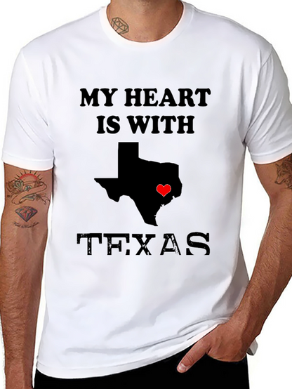 My Heart is With Texas T-Shirt