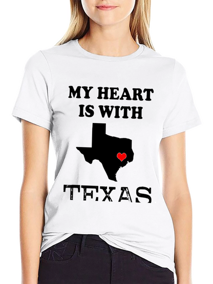 My Heart is With Texas T-Shirt