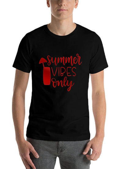 Summer Vibes Only Black Tee