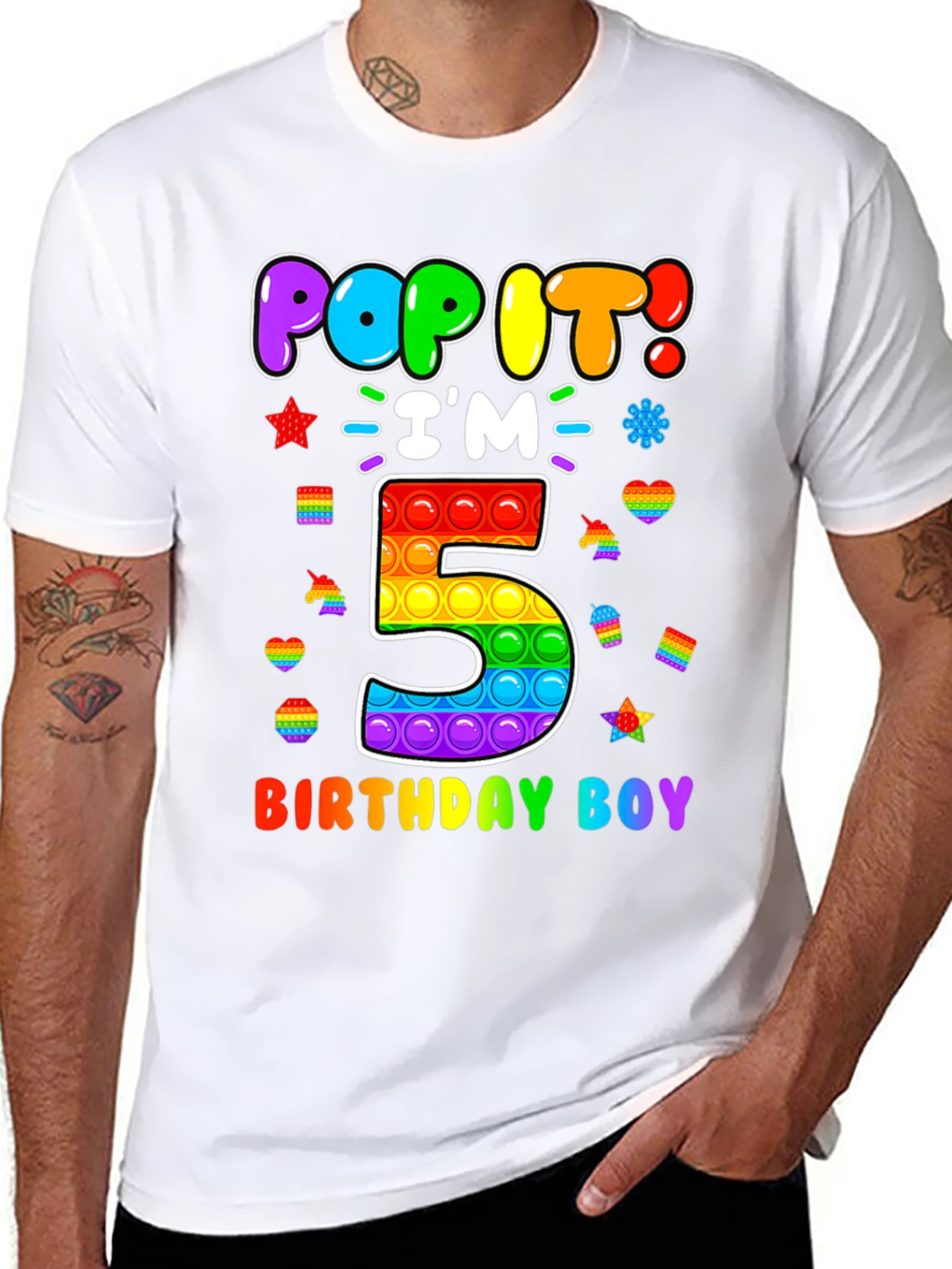 Pop It Birthday Boy 5 T-Shirt