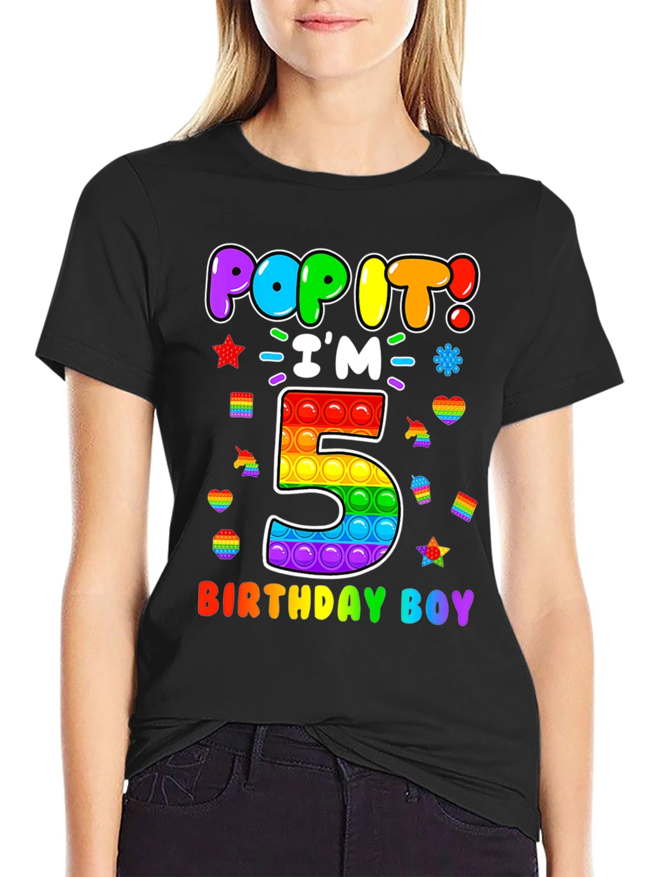 Pop It Birthday Boy 5 T-Shirt