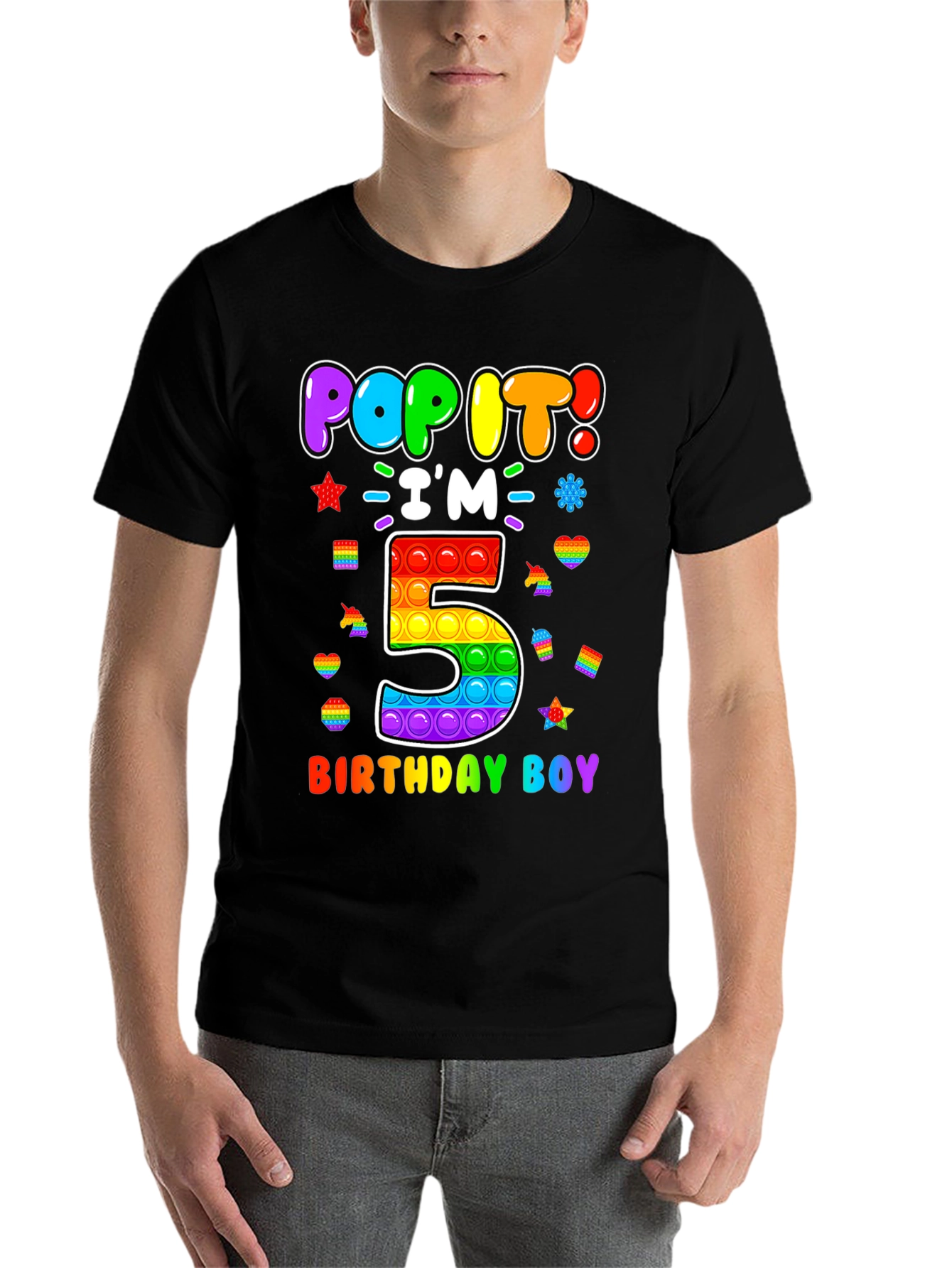 Pop It Birthday Boy 5 T-Shirt