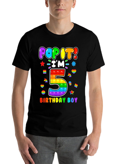 Pop It Birthday Boy 5 T-Shirt