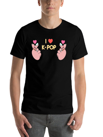 I Love K-Pop Hand Sign Graphic Tee