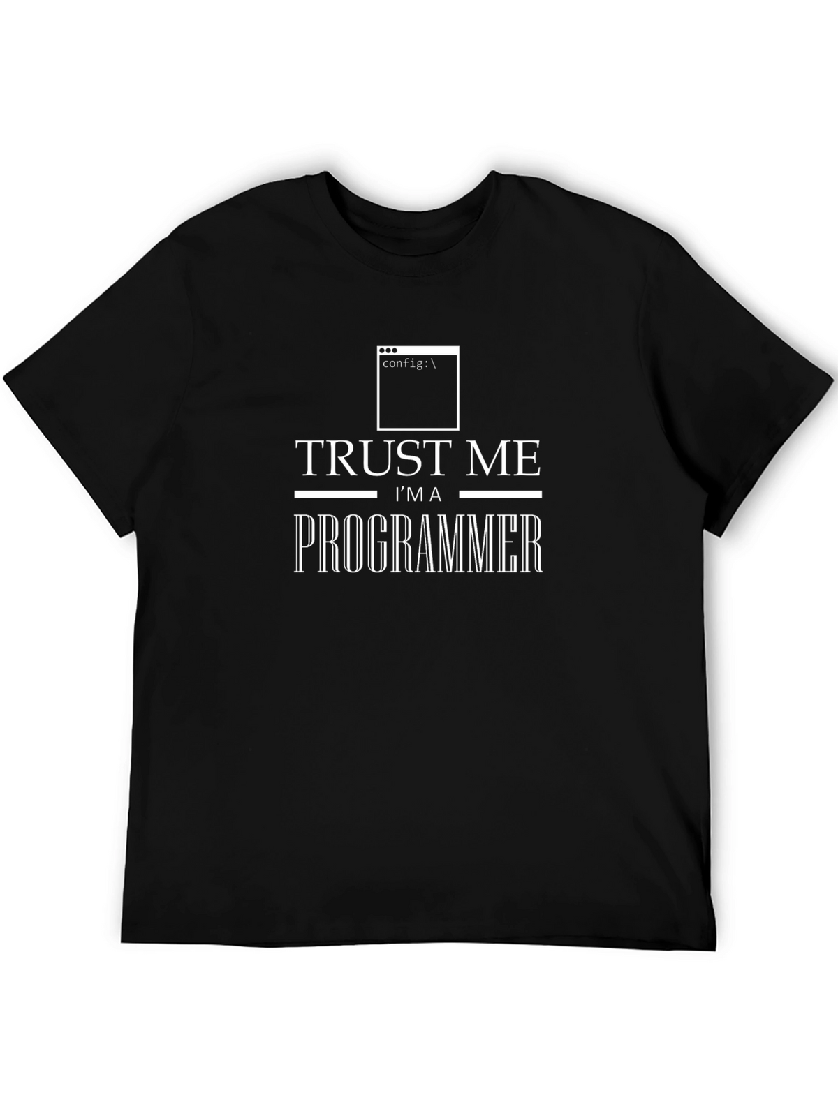 Trust Me Im A Programmer Black T-Shirt