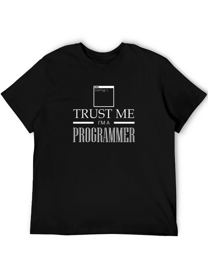 Trust Me Im A Programmer Black T-Shirt