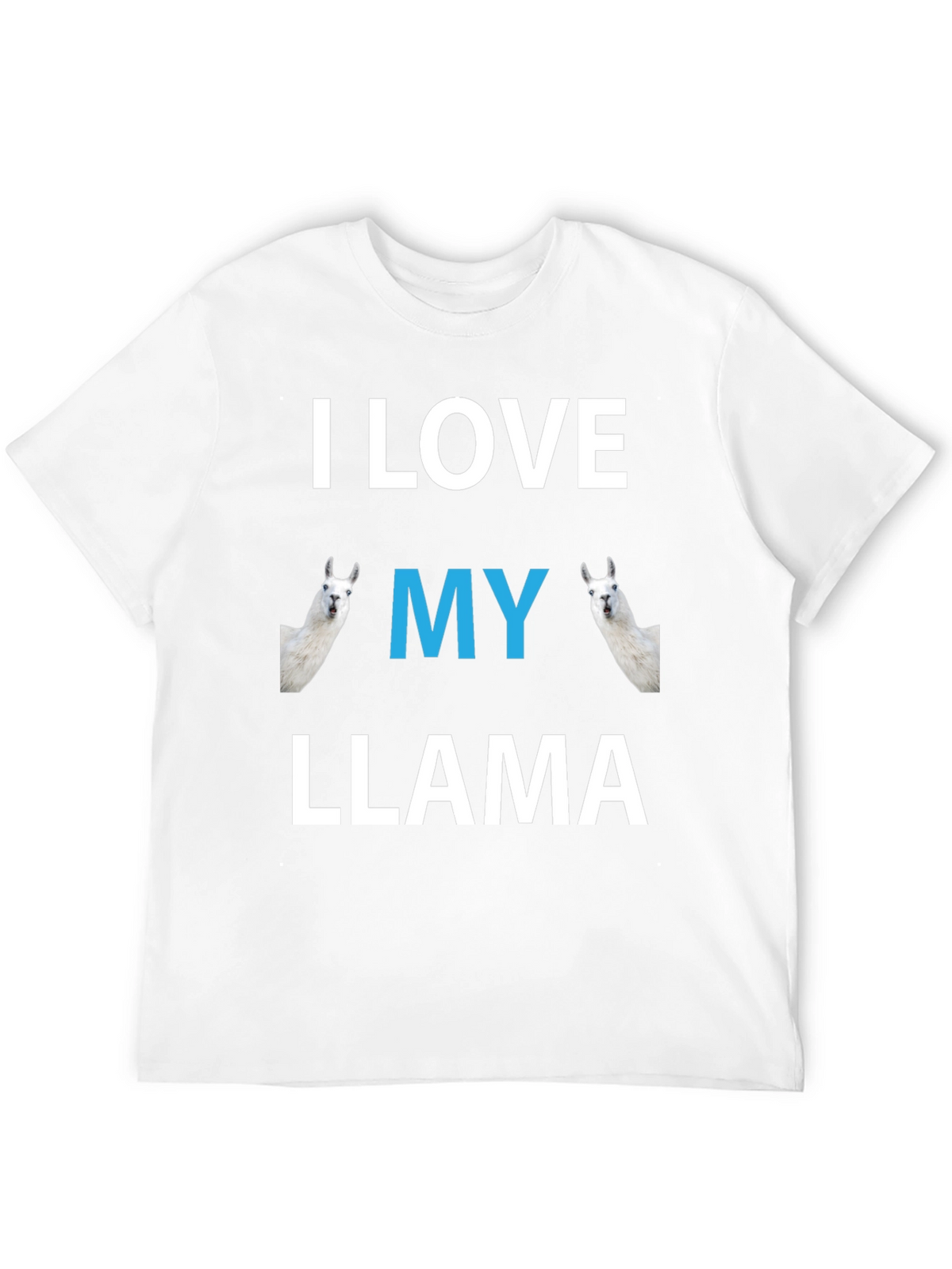 I Love My Llama Graphic T-Shirt - Novelty Tee
