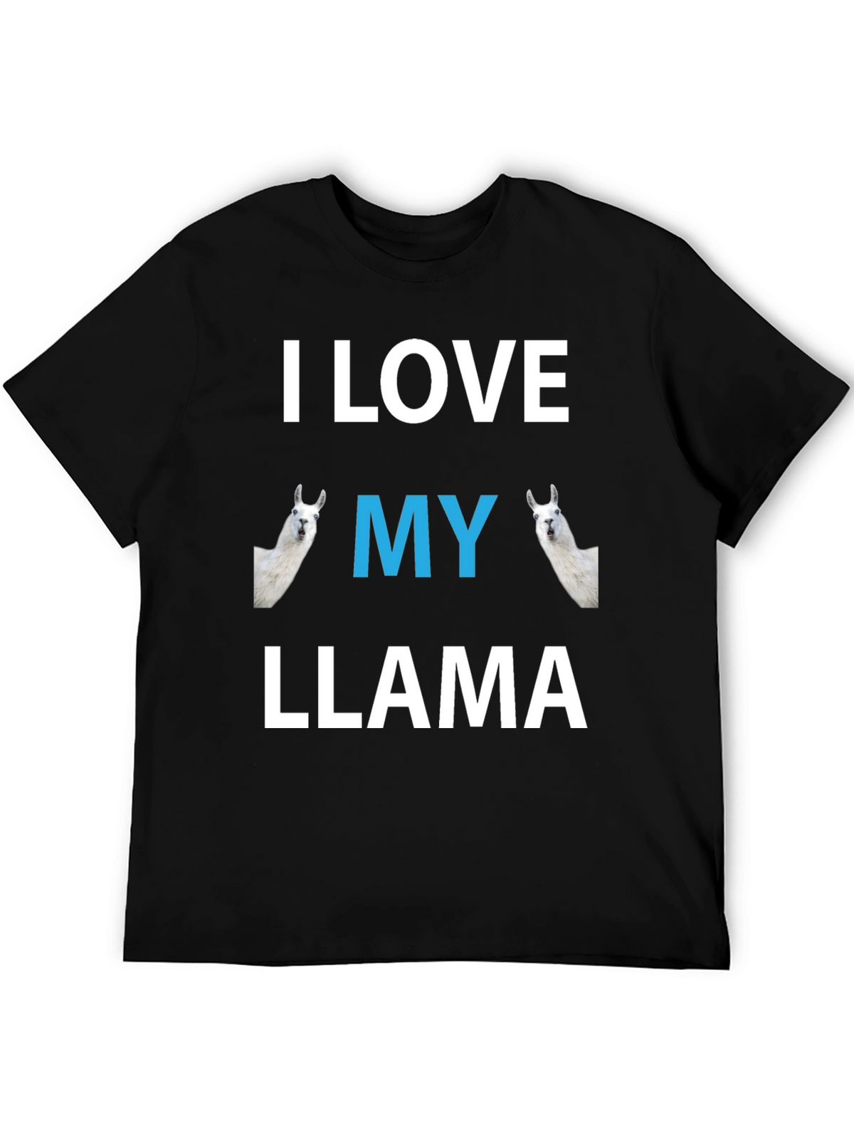 I Love My Llama Graphic T-Shirt - Novelty Tee