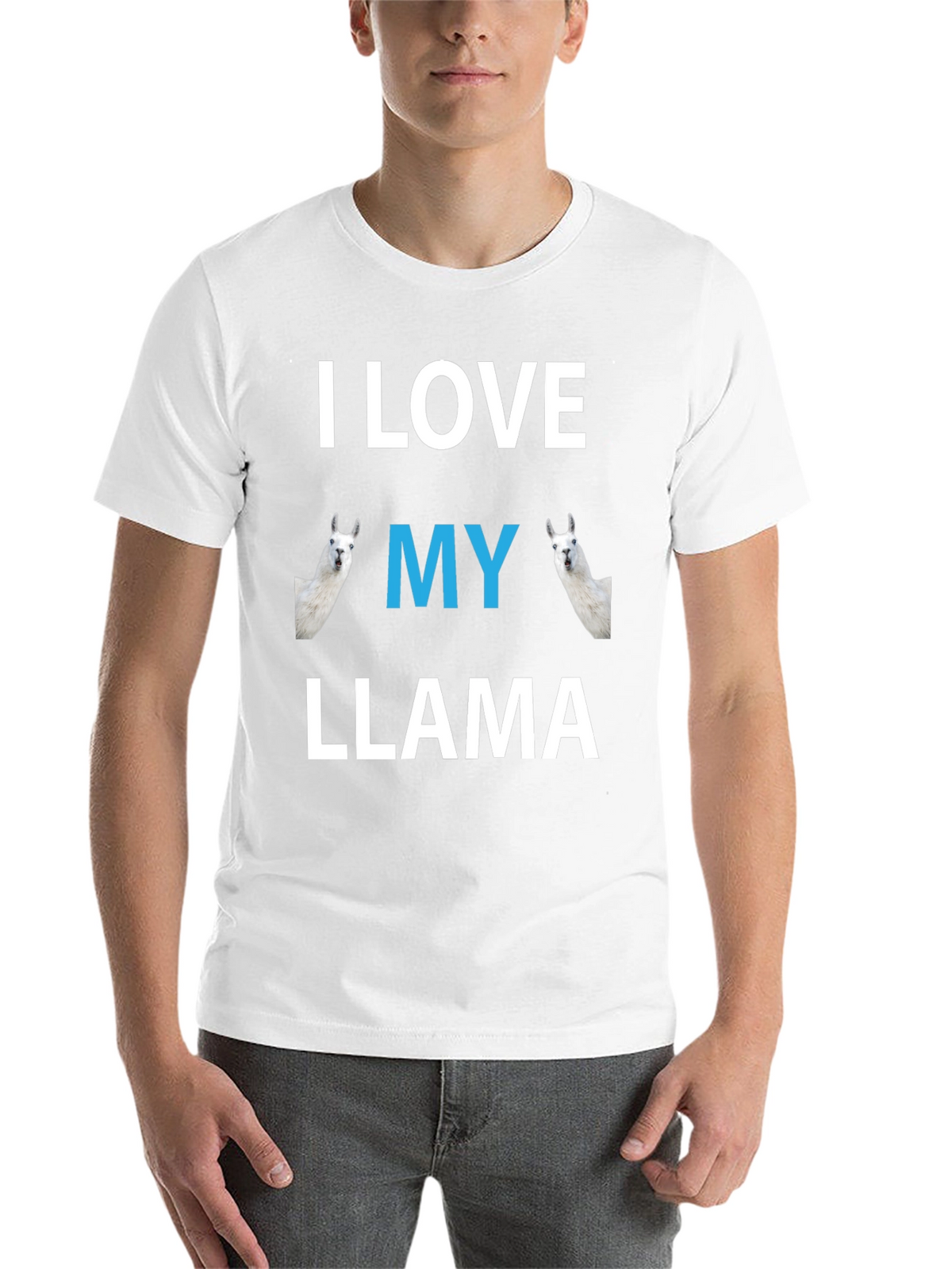 I Love My Llama Graphic T-Shirt - Novelty Tee