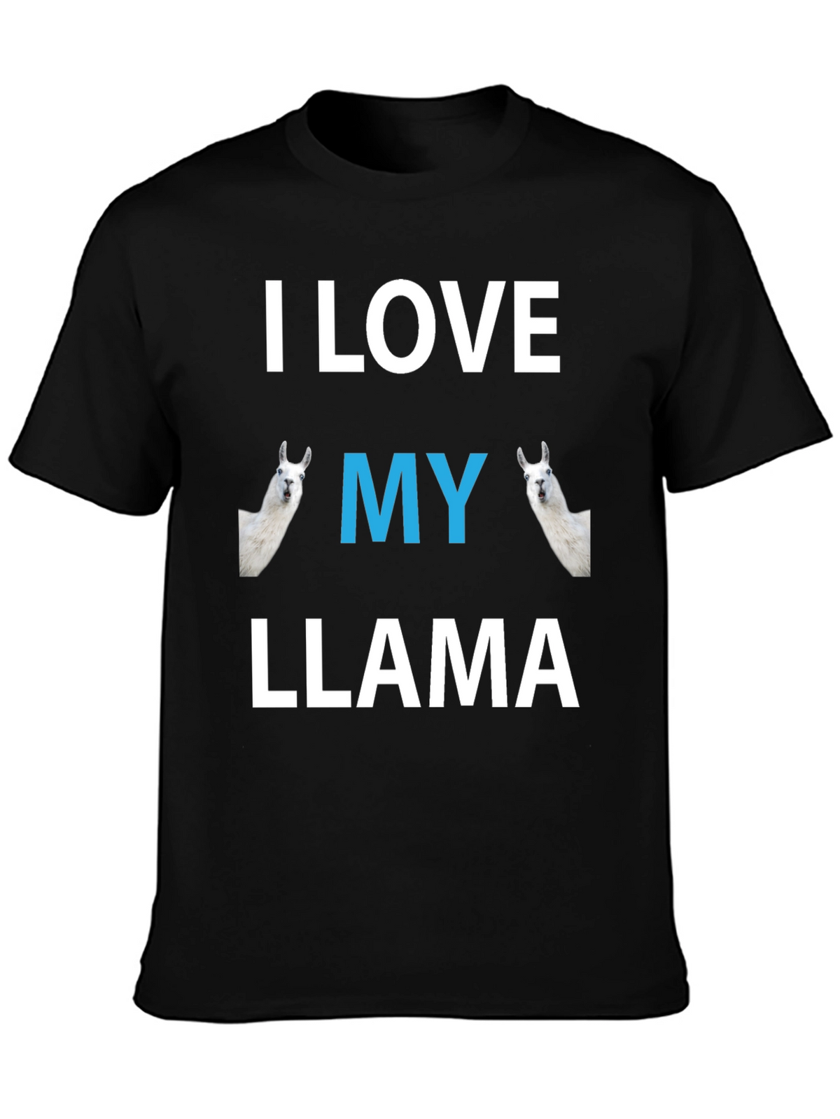 I Love My Llama Graphic T-Shirt - Novelty Tee
