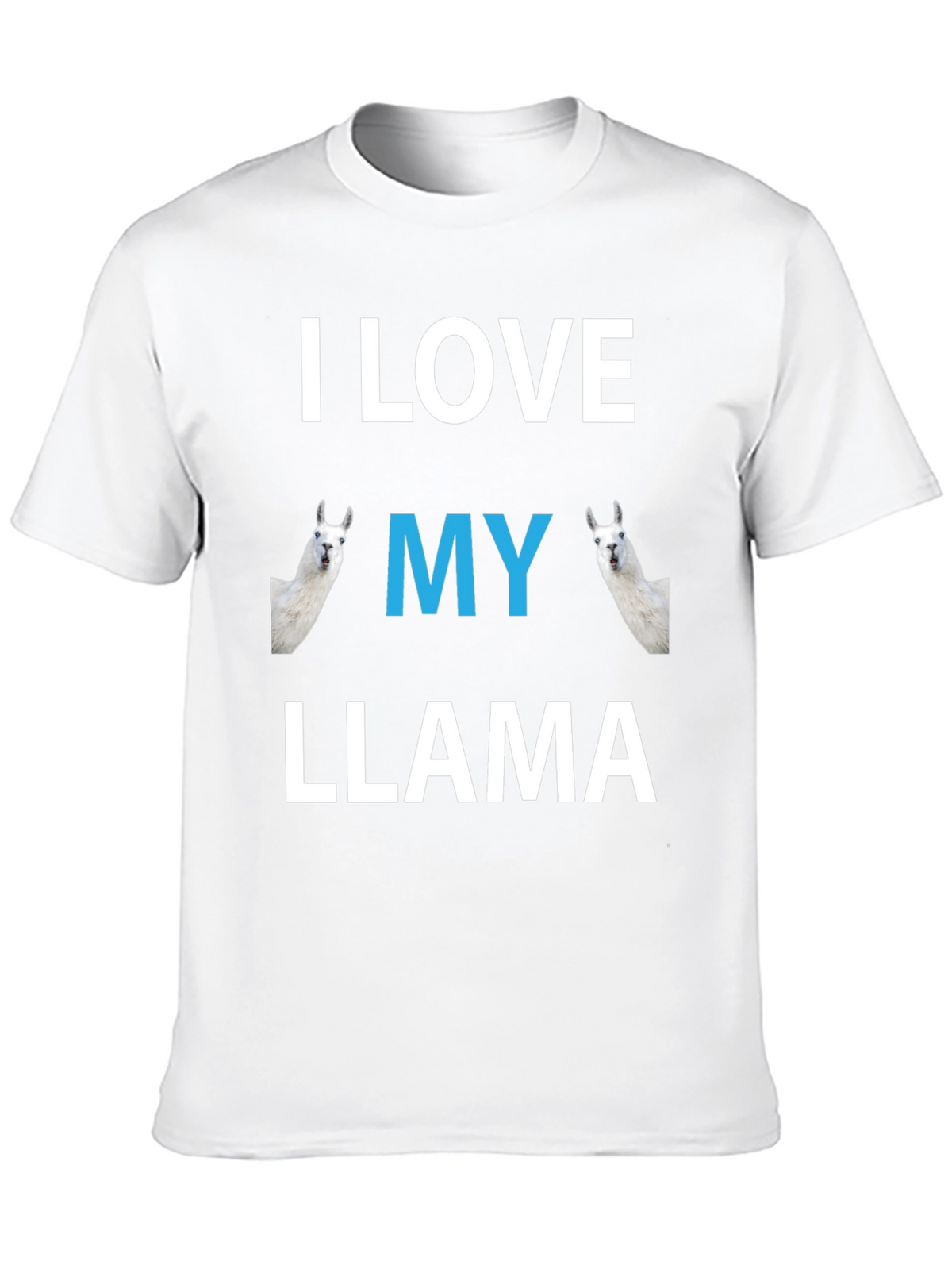 I Love My Llama Graphic T-Shirt - Novelty Tee