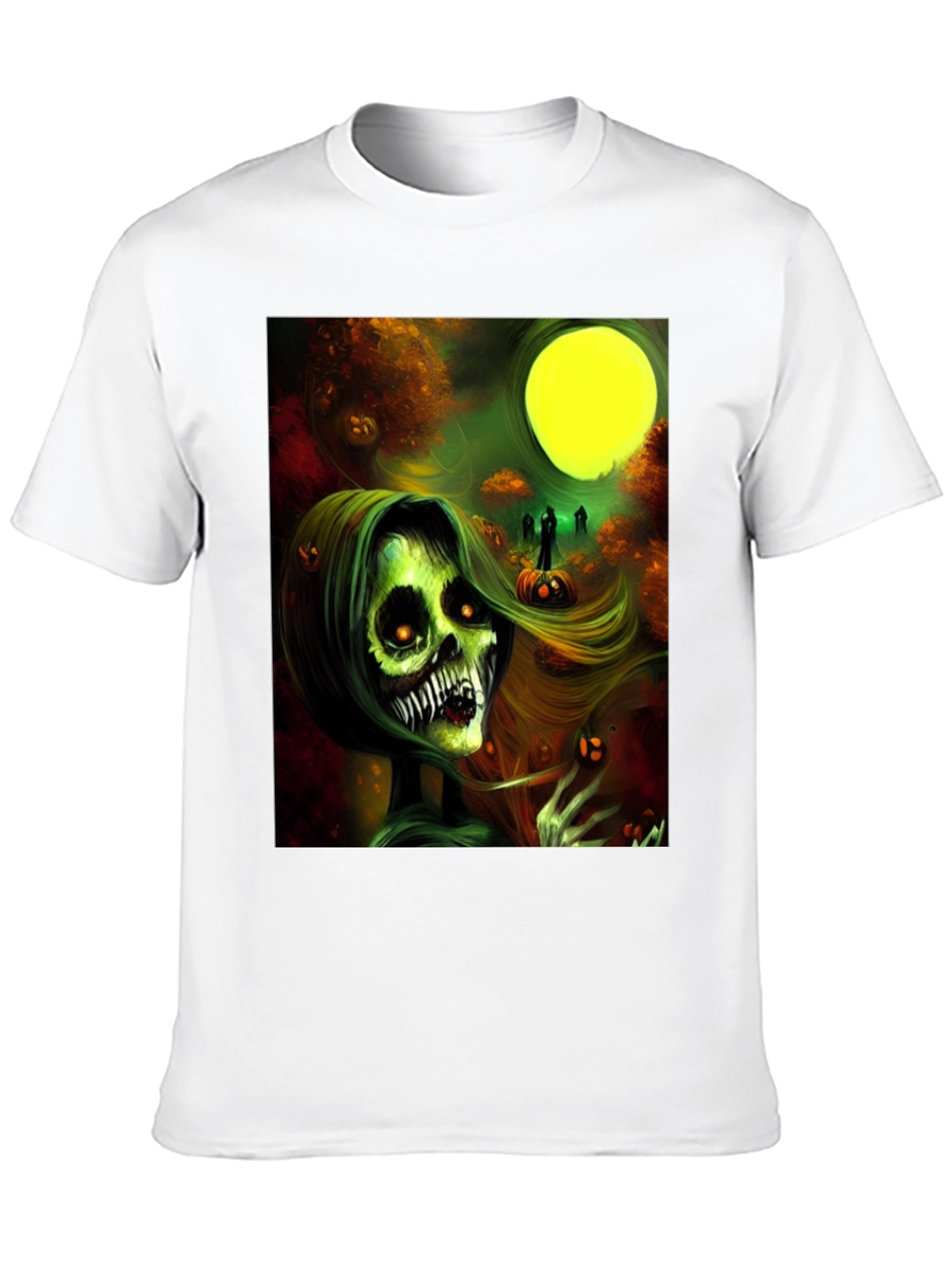 Halloween Zombie Woman Graphic Tee
