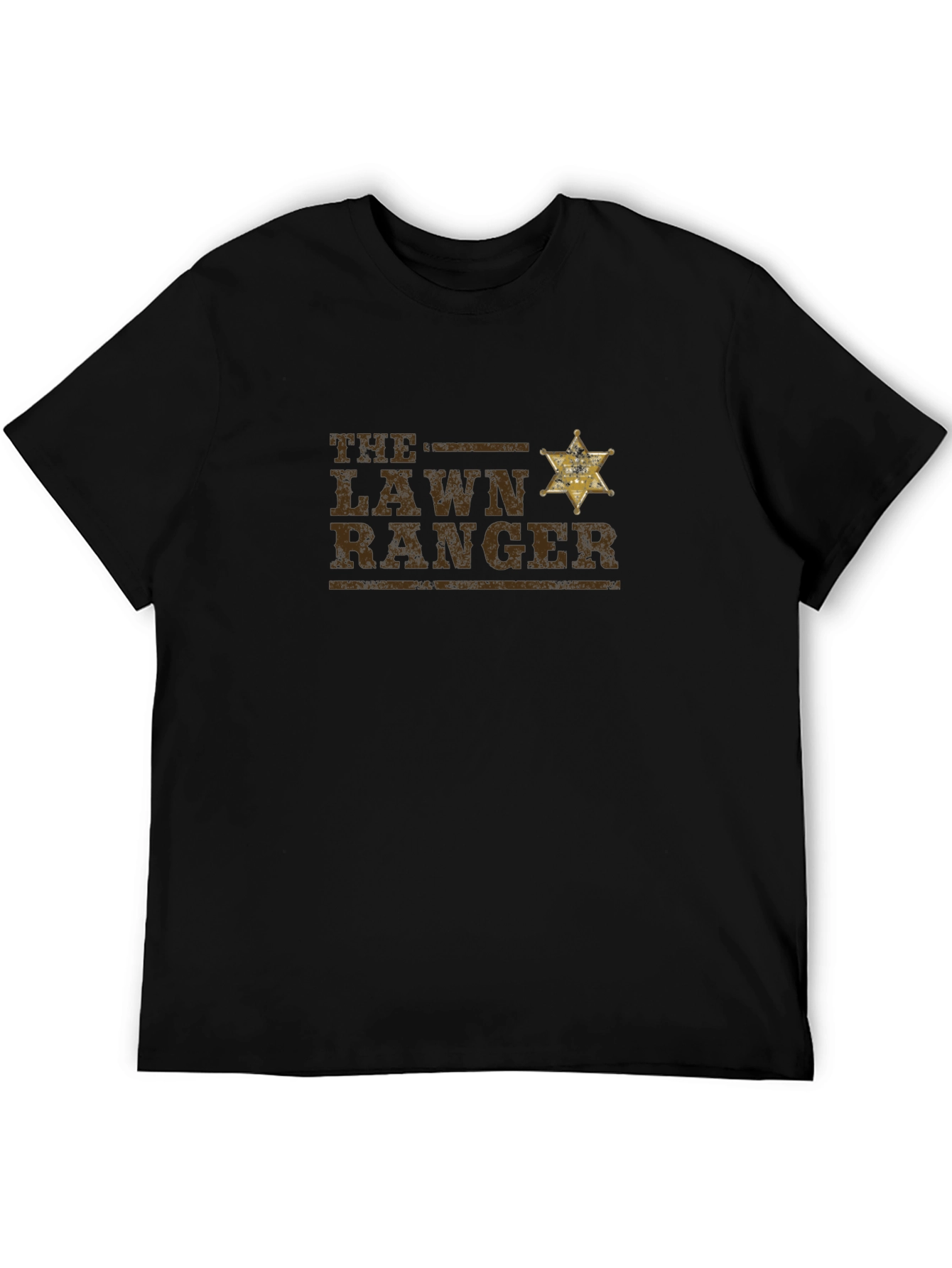Lawn Ranger Graphic T-Shirt - Black Cotton Tee