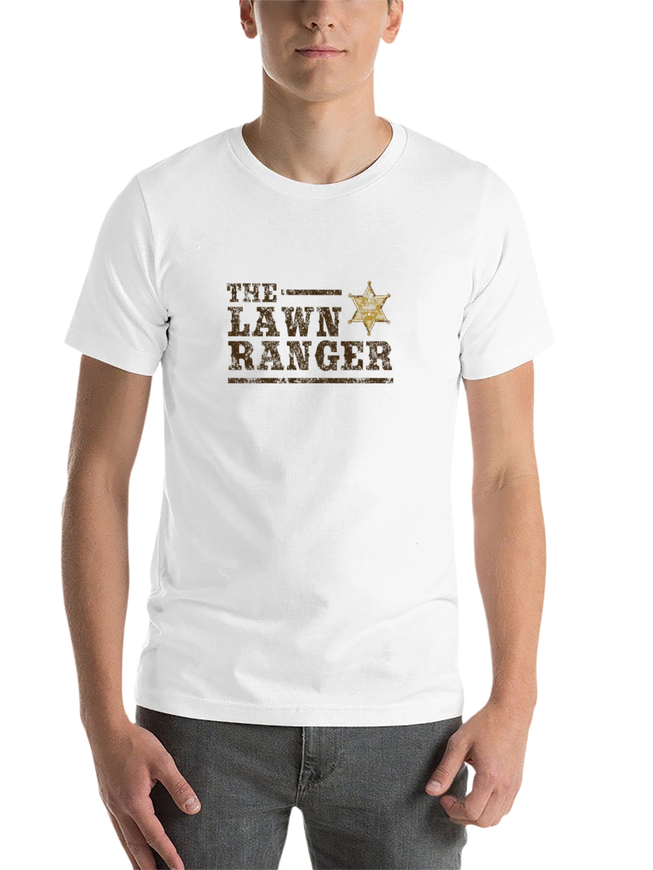 Lawn Ranger Graphic T-Shirt - Black Cotton Tee