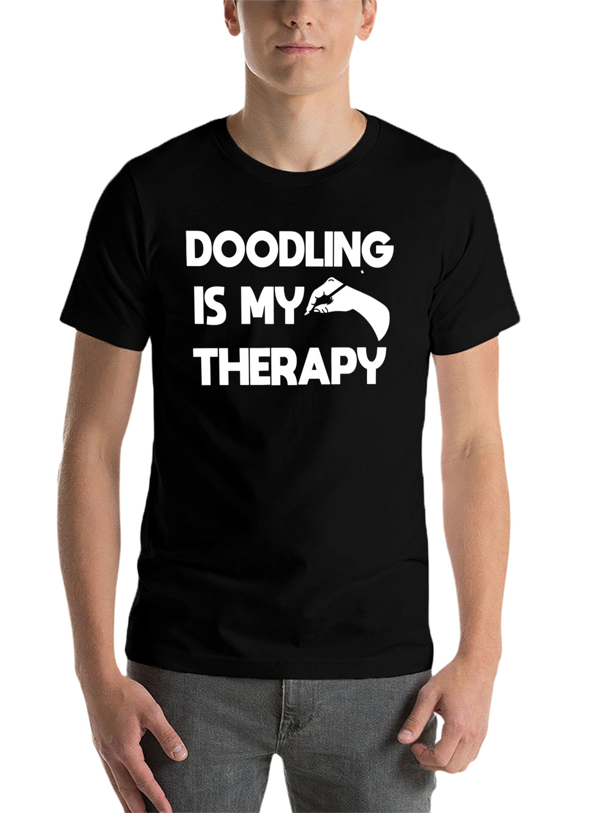 Doodling is My Therapy T-Shirt - Artistic Creativity Tee