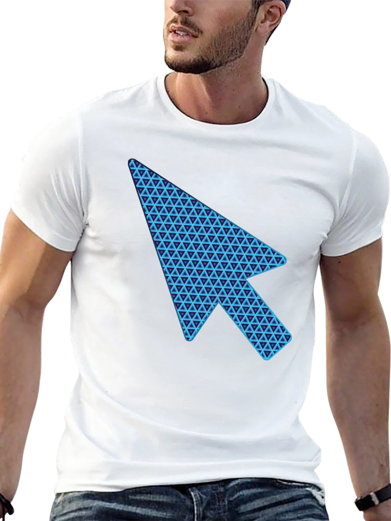 Cursor Arrow Graphic Black T-Shirt