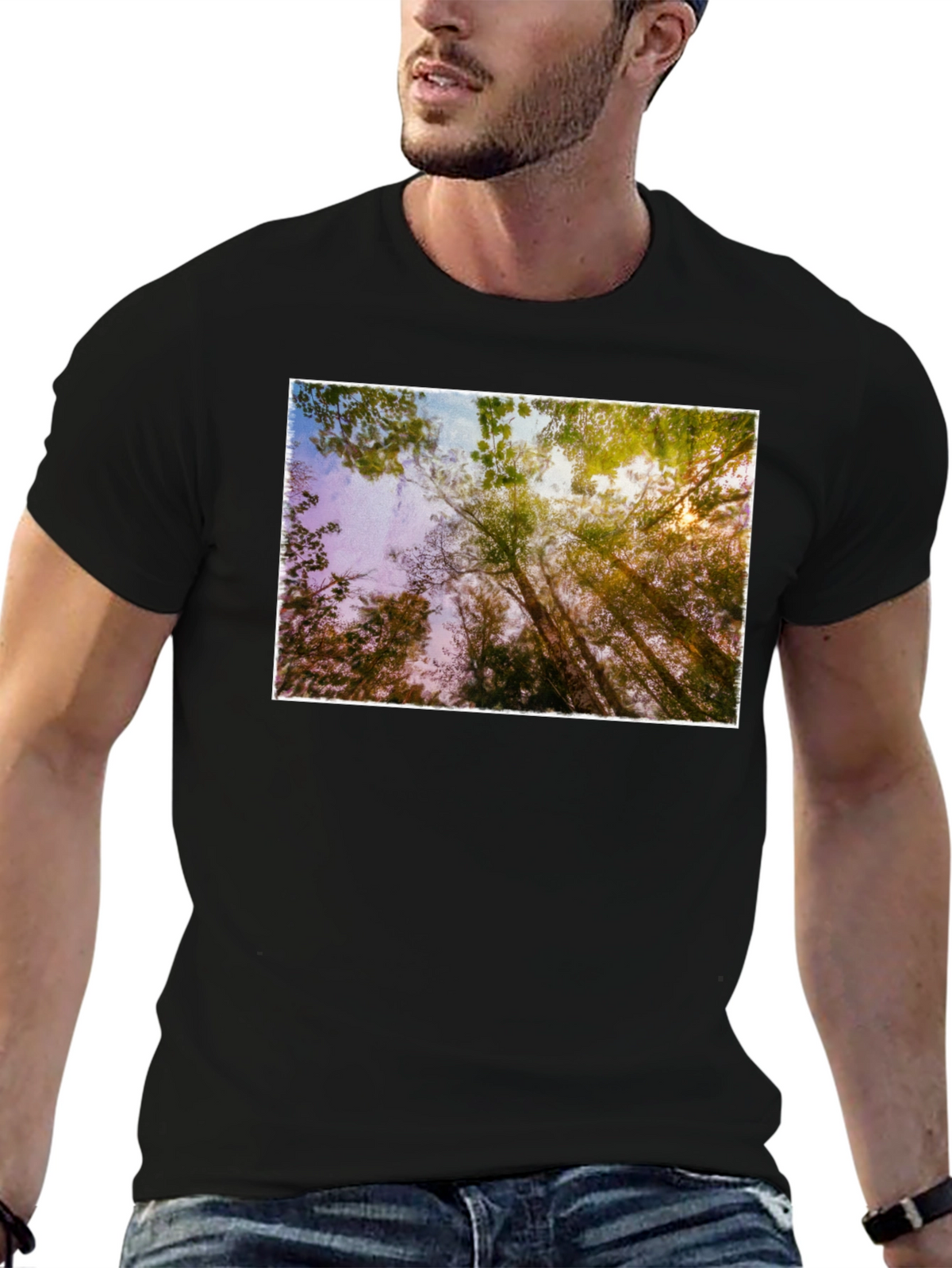 Natures Light Black T-Shirt