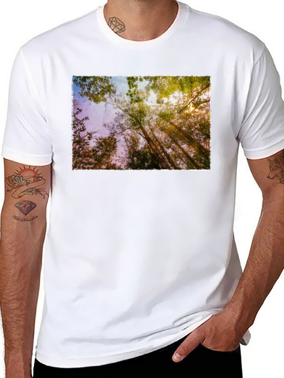 Natures Light Black T-Shirt