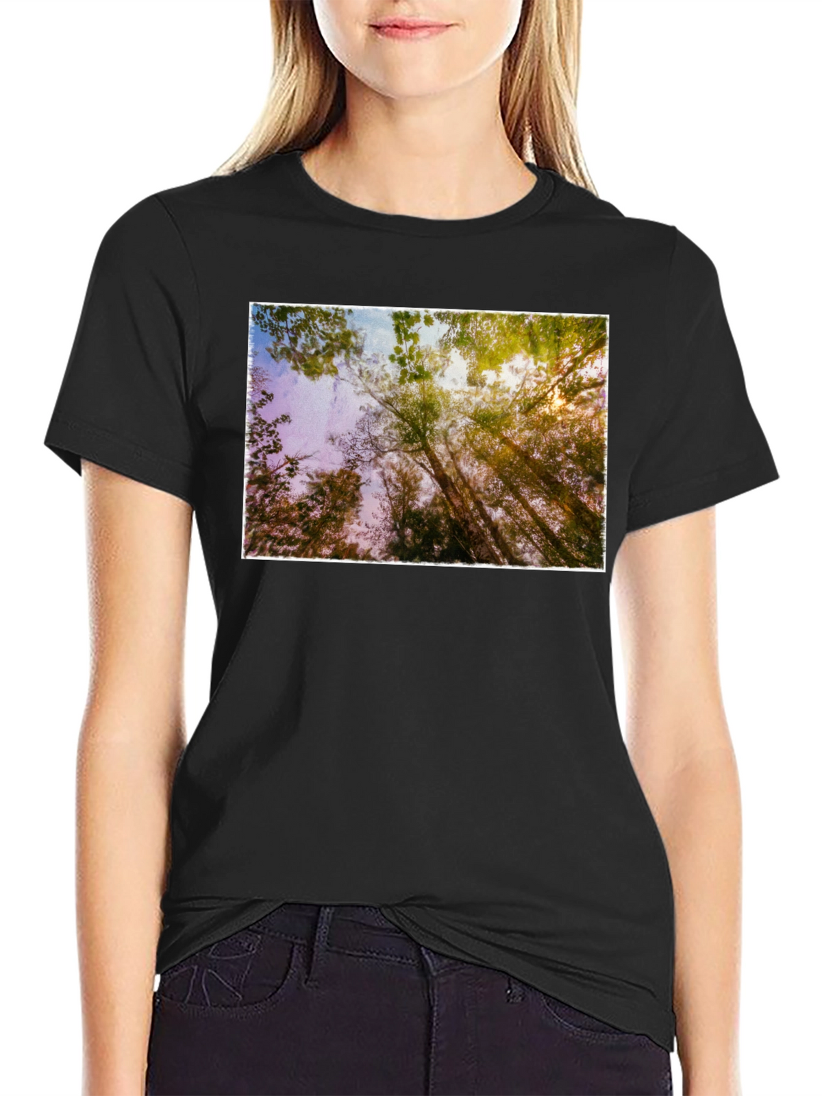 Natures Light Black T-Shirt