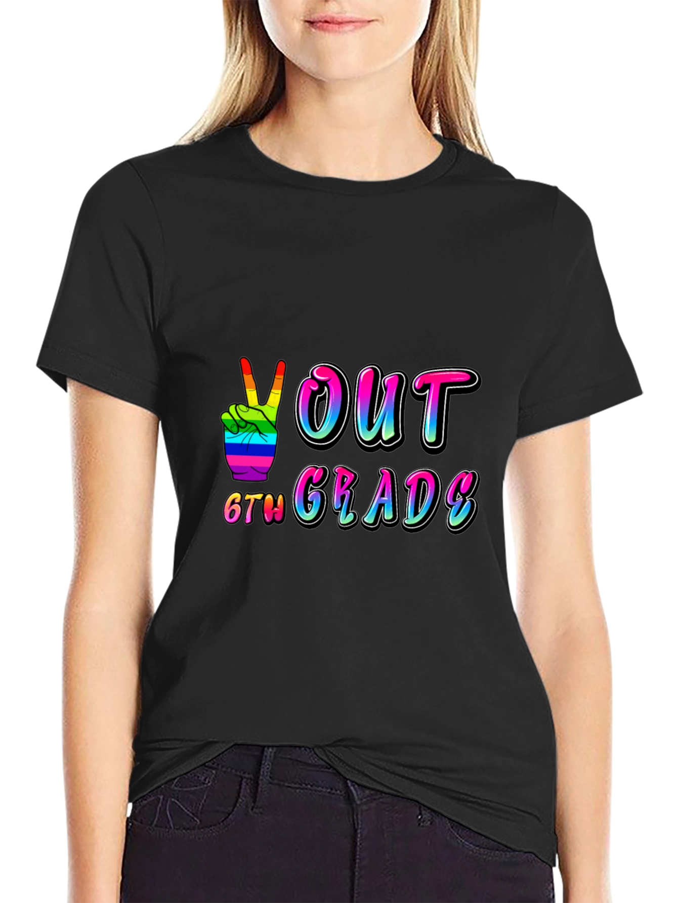 Peace Out 6th Grade Graduation T-Shirt