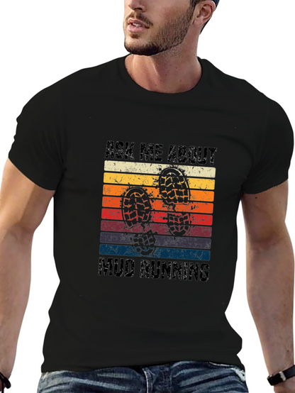 Mud Running Retro T-Shirt