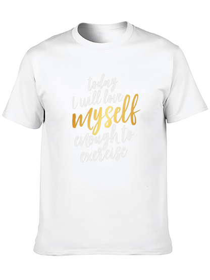Love Yourself Exercise T-Shirt - Motivational Tee