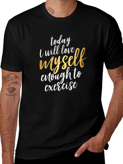 Love Yourself Exercise T-Shirt - Motivational Tee